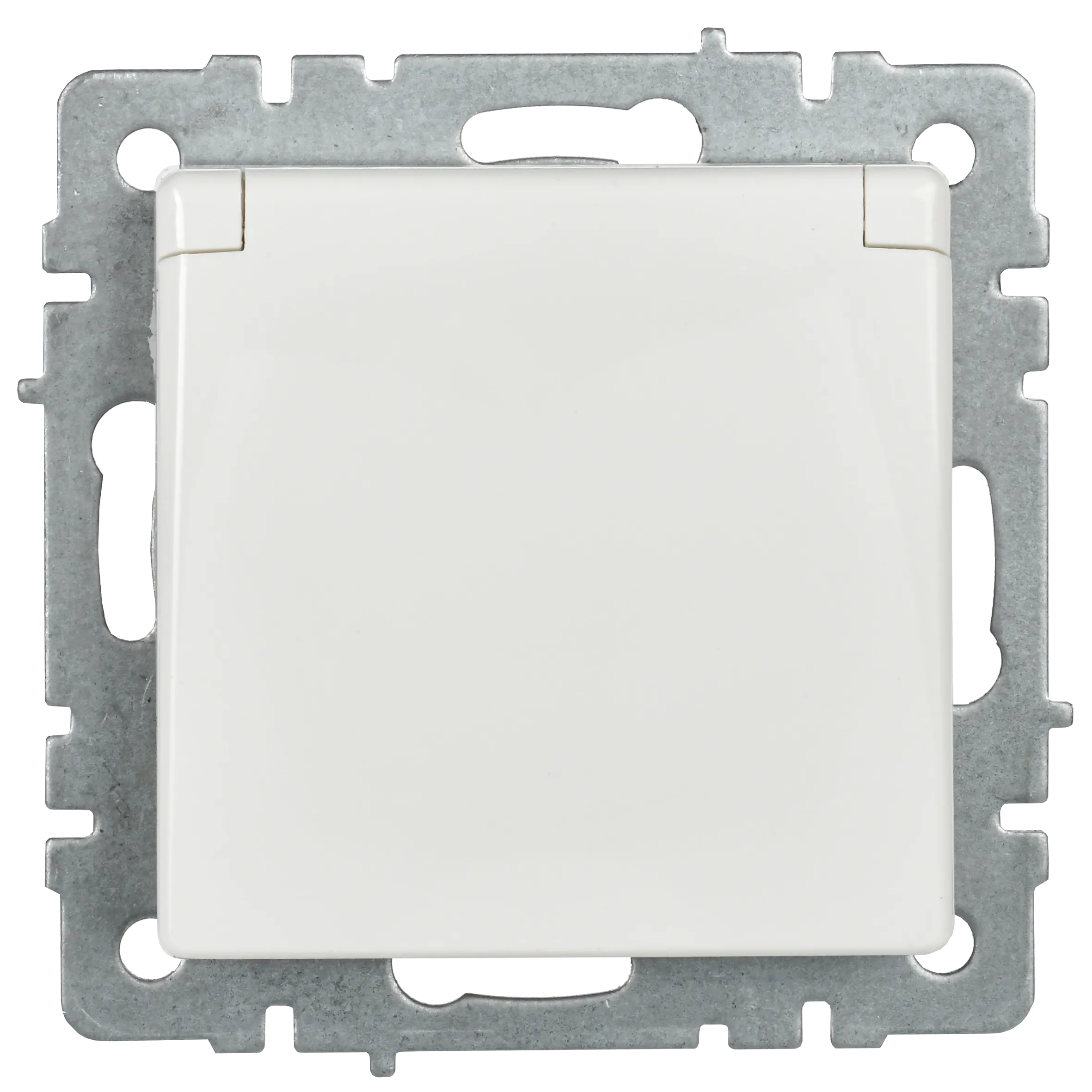 BRITE Розетка 1-местная с заземлением с защитными шторками и крышкой 16А IP20 РСбш10-3-БрБ белый IEK - Фото 5