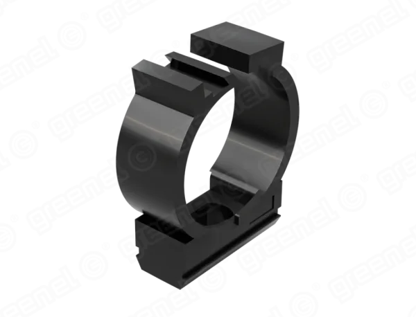 Крепеж с замком D25мм (50/500шт), Цвет - чёрный, GREENEL