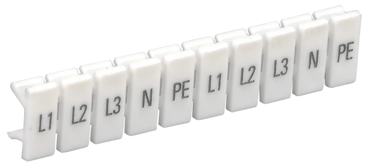 Маркеры для КПИ-1,5мм2 с символами "L1, L2, L3, N, PE" IEK