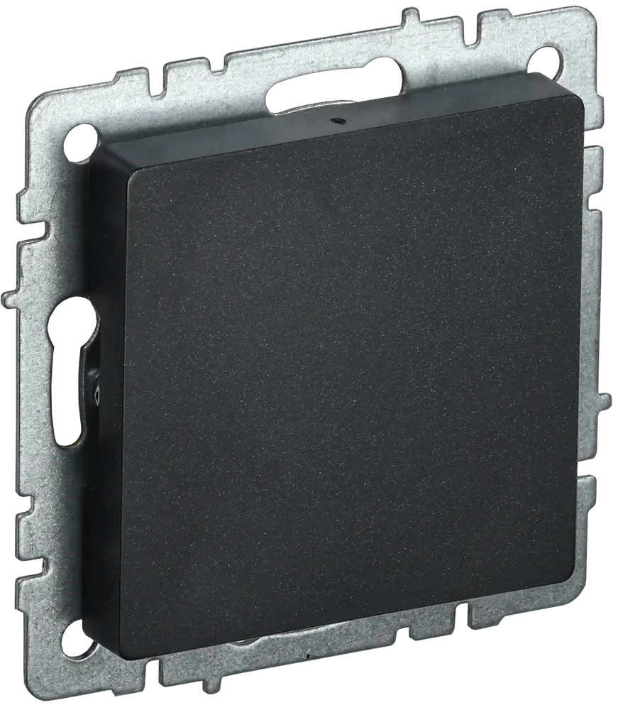 BRITE Заглушка с суппортом МЗ10-БрЧ черный IEK BR-PL10-K02