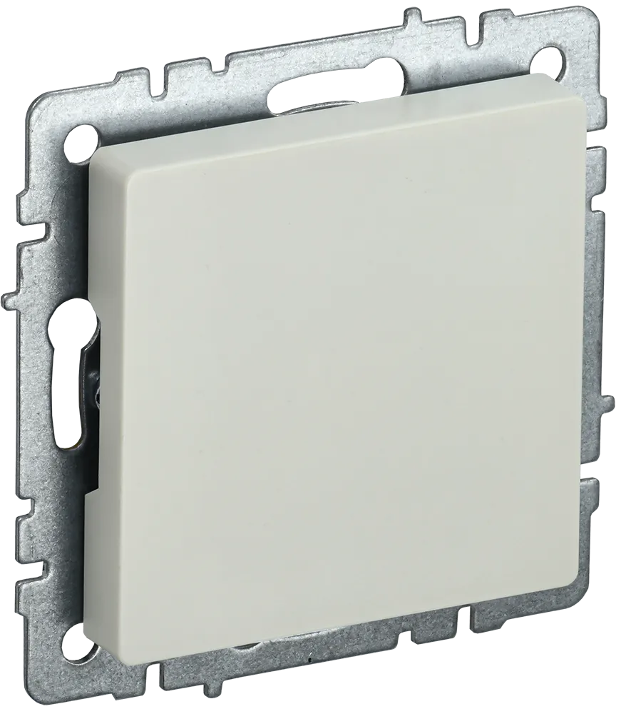 BRITE Заглушка с суппортом МЗ10-БрКр бежевый IEK BR-PL10-K10