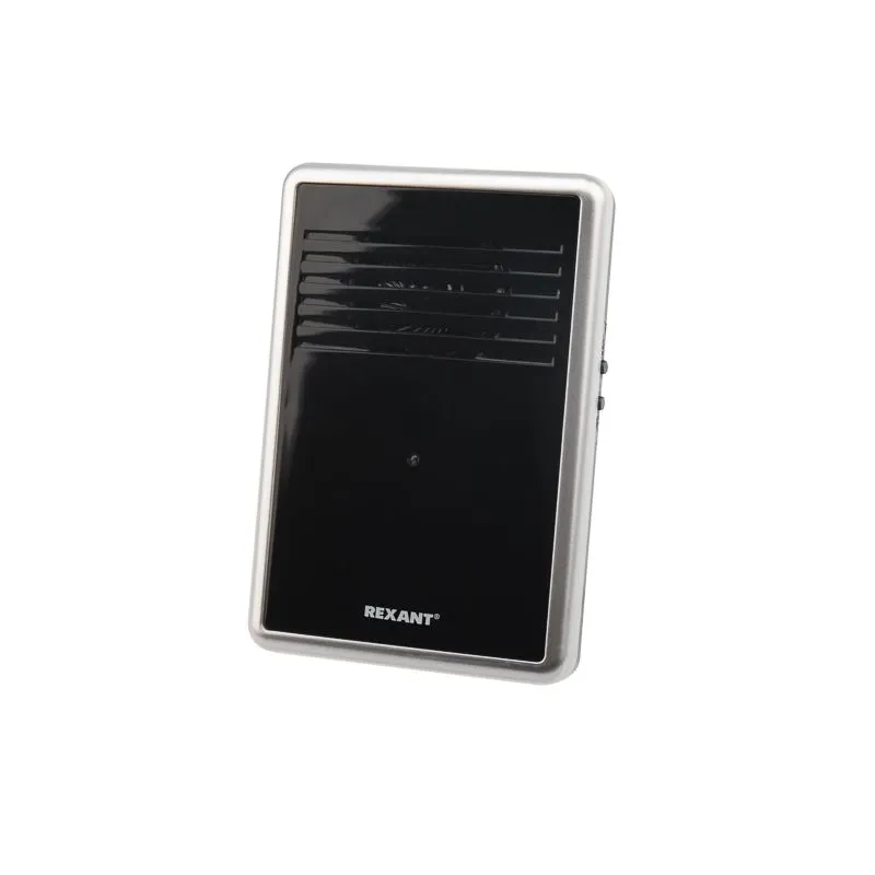 Беспроводной дверной звонок RX-30 c цифровым кодированием 25 мелодий 150м кнопка IP44 (черный) REXANT 73-0015