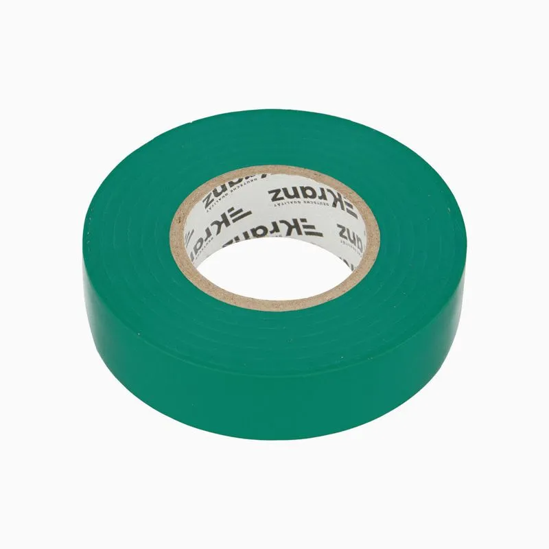 Изолента ПВХ профессиональная, 0,18х19мм, 20м, зеленая KRANZ - Фото 4