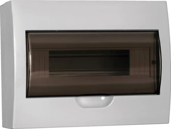 Корпус пластиковый ЩРН-П-12 черная прозрачная дверь IP41 GENERICA