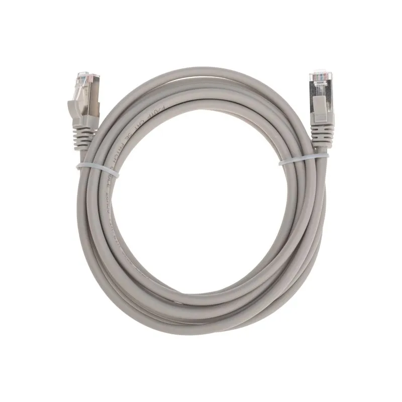 Патч-корд F/UTP, CAT 5e, RJ45-RJ45, 26AWG, LSZH, серый, 3м REXANT