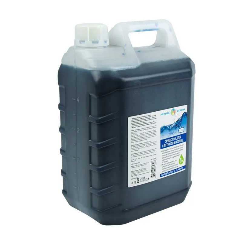 Средство для септиков и колец, 5 литров  ЧЕТЫРЕ СЕЗОНА