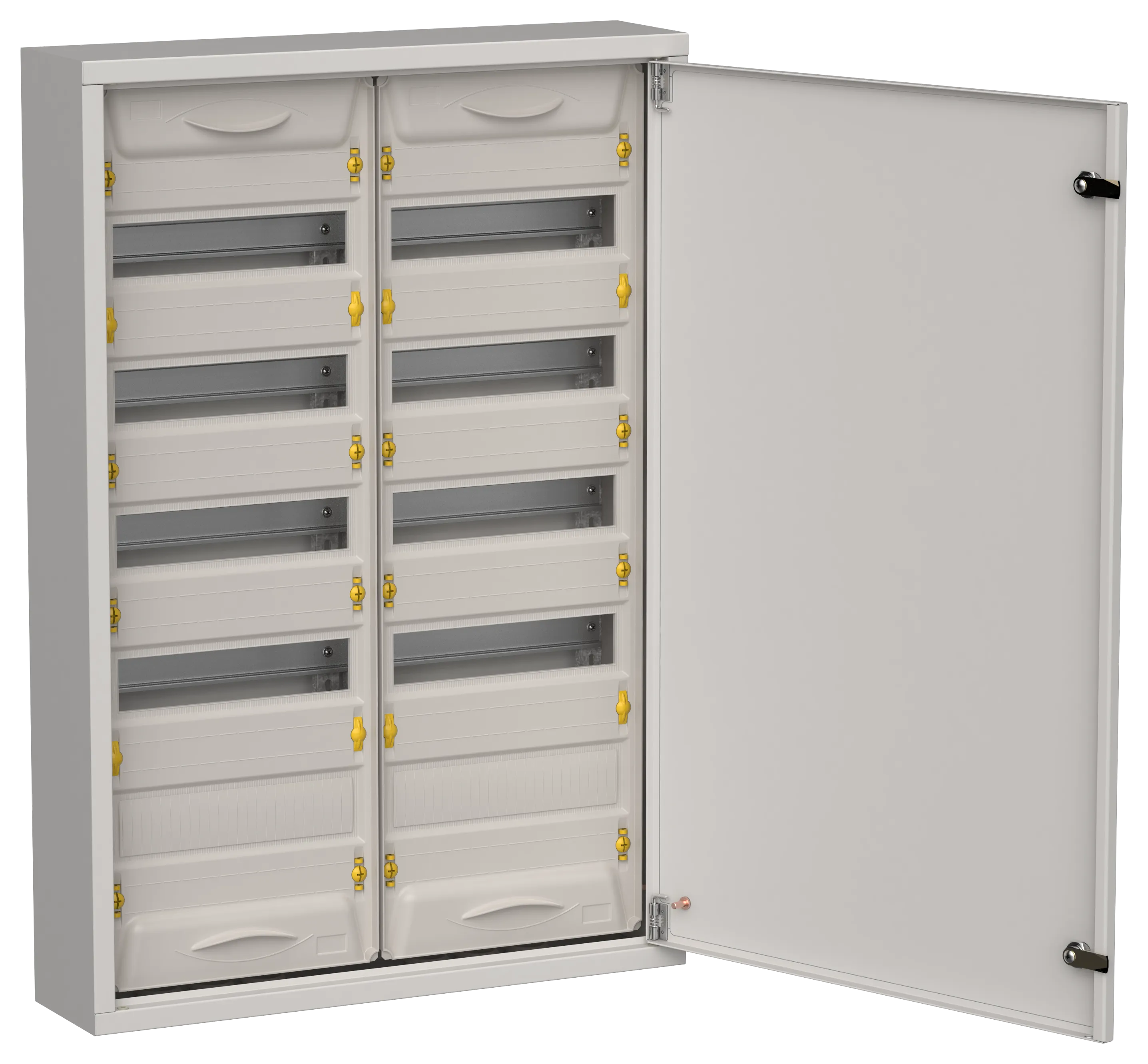 TITAN 5 Корпус металлический ЩРн-120 (2х60) 835х570х140мм IP31 серый (одна дверь) IEK