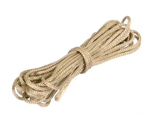 Шнур из п/э нити для фиксации проводов на изоляторах, цвет - бежевый перламутр, ТМ "МезонинЪ", (5м /