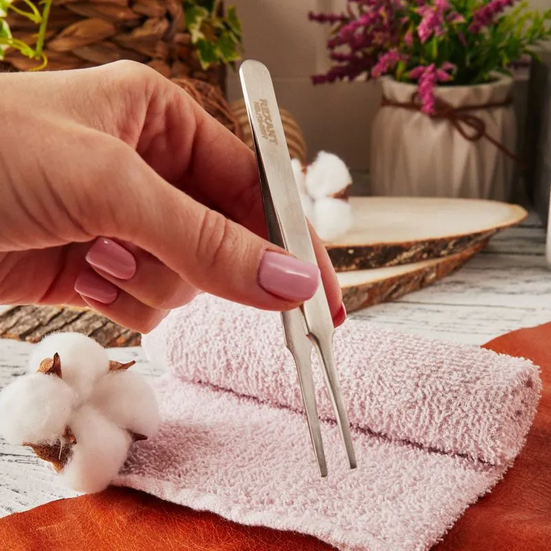 Пинцет прямой с закругленными кончиками 125мм (блистер) REXANT - Фото 4