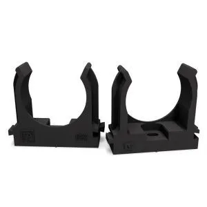 Крепеж-клипса для труб для монтажного пистолета черная в п/э d32 мм (25шт/500шт уп/кор) Промрукав PR13.0134