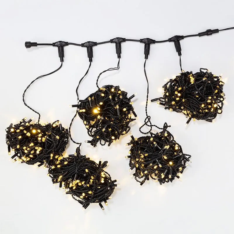 Гирлянда LED ClipLight 24V, 5 нитей по 20 метров, цвет диодов ТЕПЛЫЙ БЕЛЫЙ - Фото 2