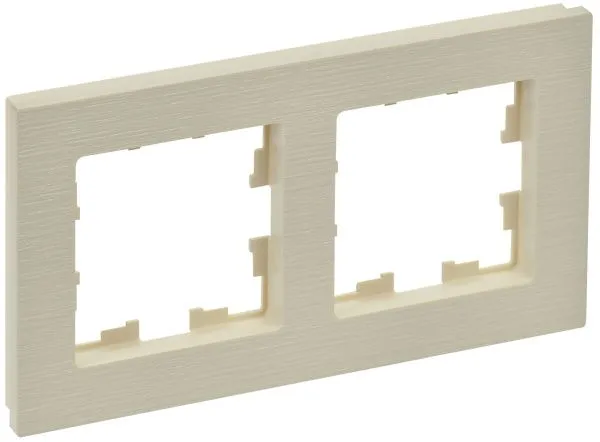 BRITE Рамка 3-местная РУ-3-Бр бежевый рифленый IEK BR-M32-51-K10