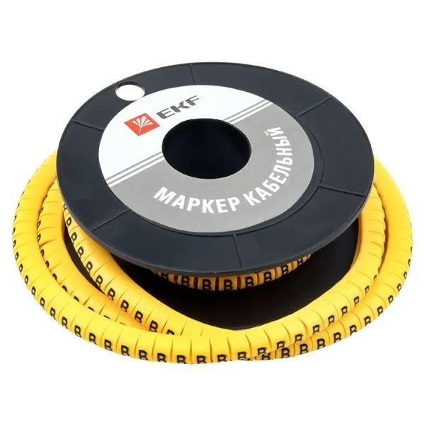 Маркер кабельный 6,0 мм2 "B" (350 шт.) (ЕС-3) EKF - Фото 2