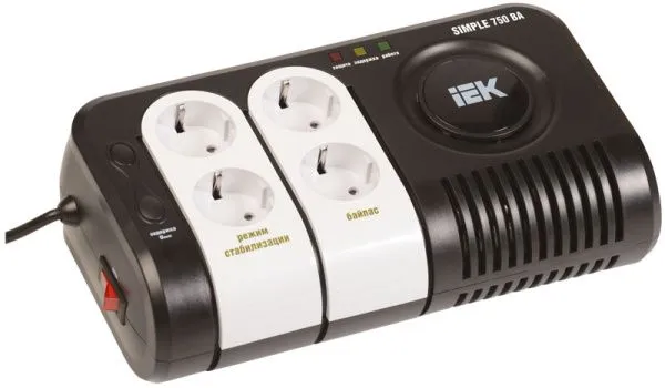 Стабилизатор напряжения серии Simple 0,75 кВА IEK IVS25-1-00750