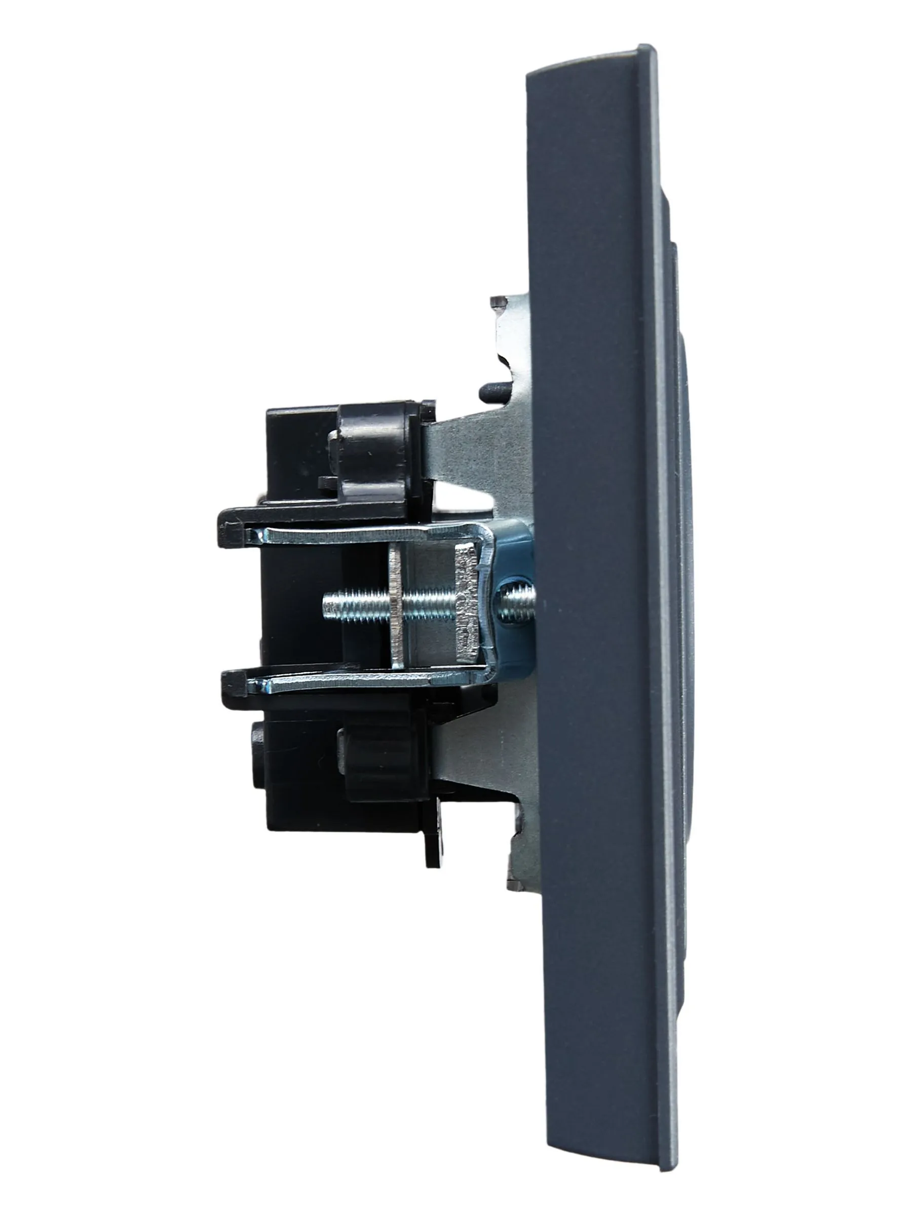 BRITE Розетка 1-местная без заземления без защитных шторок 10А в сб. РСР10-1-0-БрМ маренго IEK - Фото 7