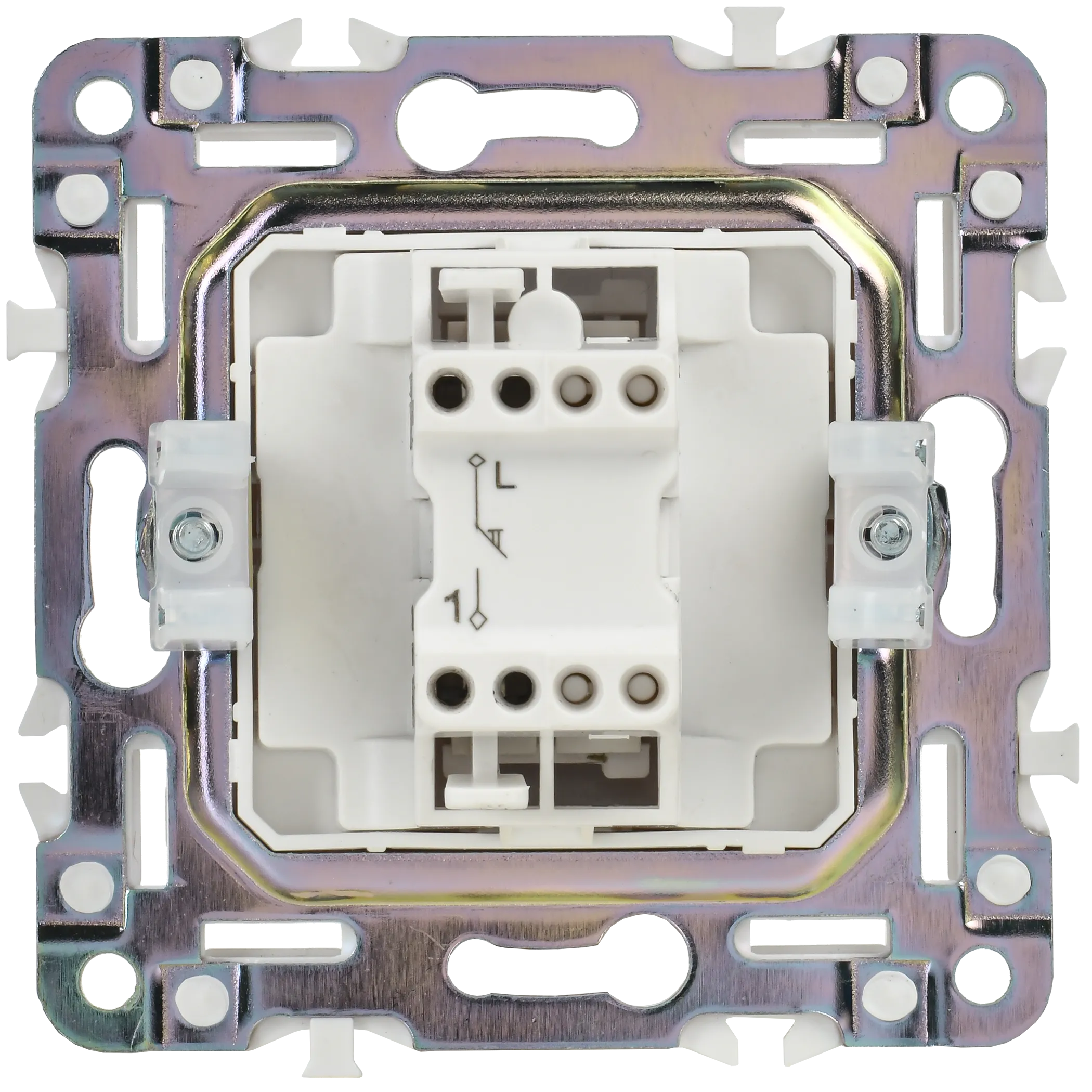 SKANDY Выключатель 1-клавишный кнопочный 10А SK-V14Bl черный IEK - Фото 3