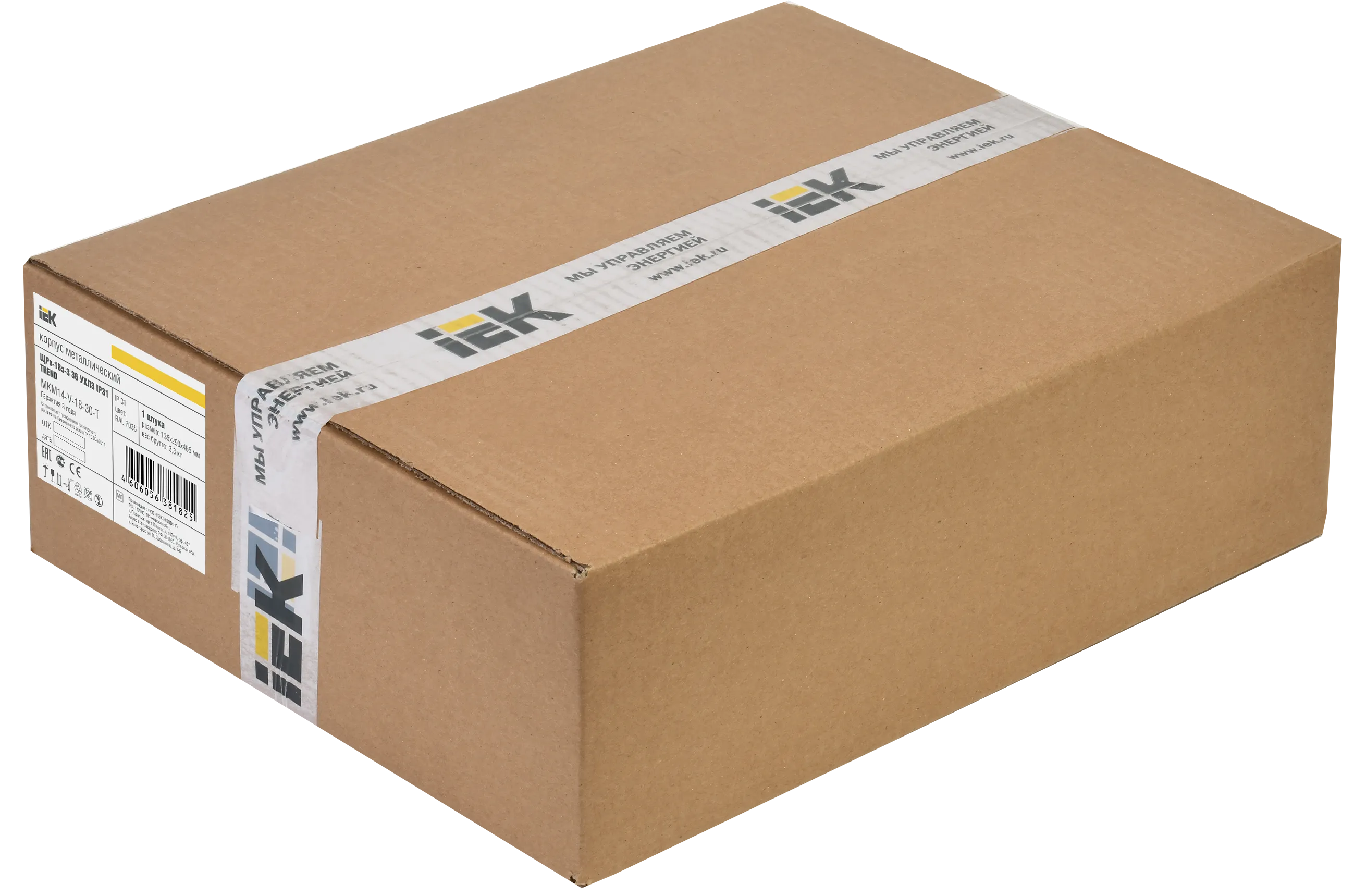 TITAN 3 Корпус металлический ЩРв-18 (265х440х120мм) IP31 IEK - Фото 2