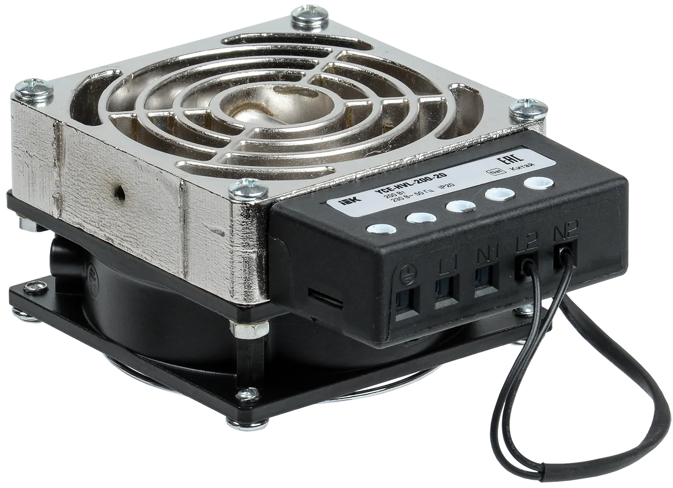 Обогреватель (встроенный вентилятор) 200Вт IP20 IEK