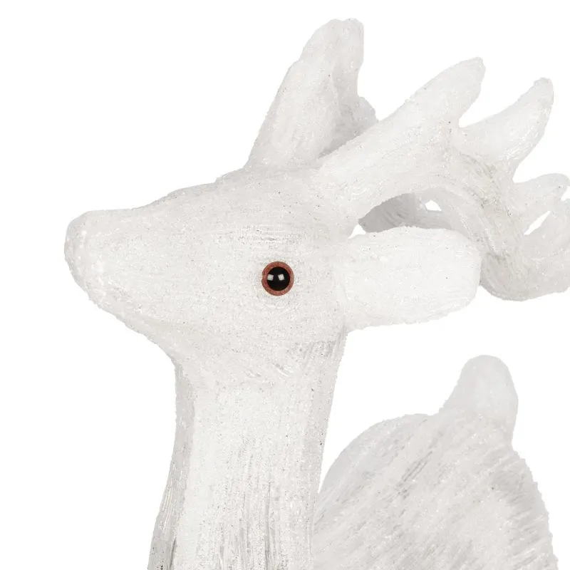 Акриловая светодиодная фигура Олень 50х25х75 см, IP65, понижающий трансформатор в комплекте NEON-NIGHT - Фото 3