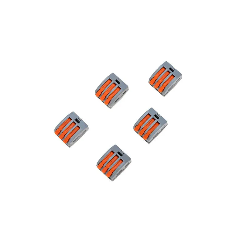 Универсальная клемма СМК 222-413, 3-проводная серая 0,08-2,5/4 мм² (блистер 5 шт./уп.) REXANT - Фото 4