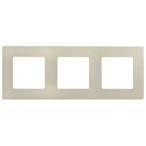 ETIKA Рамка 3-местная слоновая кость 672513