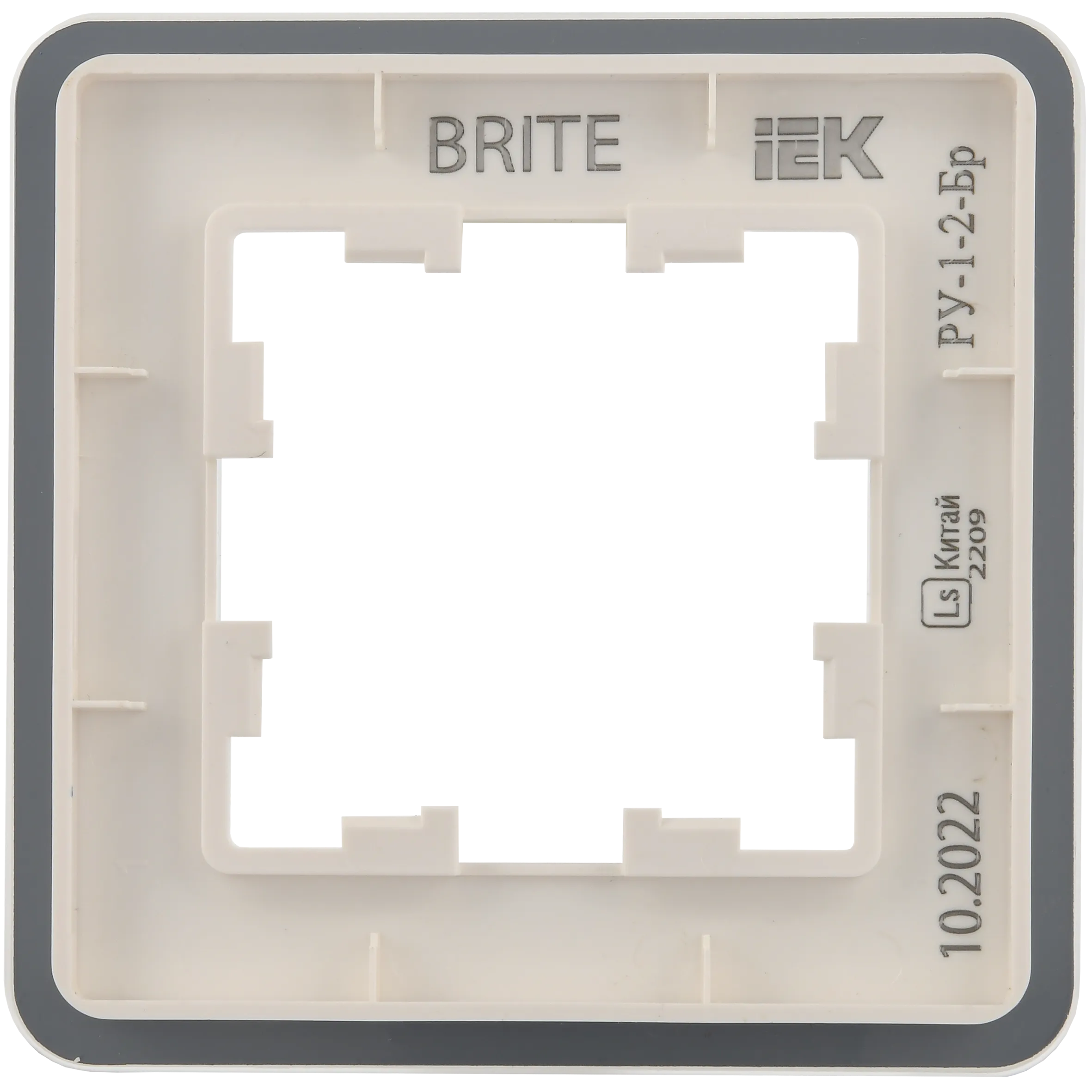 BRITE Рамка 1-местная РУ-1-2-Бр стекло белый RE IEK - Фото 7