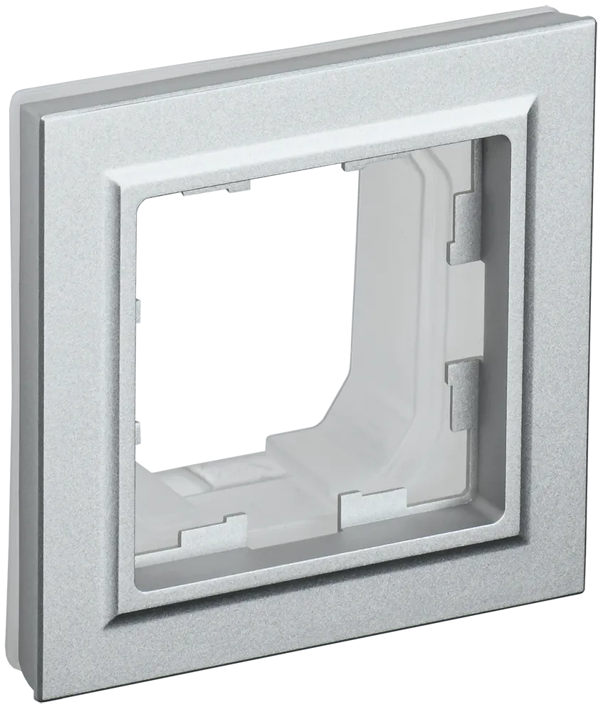 BRITE Рамка 1-местная IP44 РУ-1-БрА-44 алюминий IEK