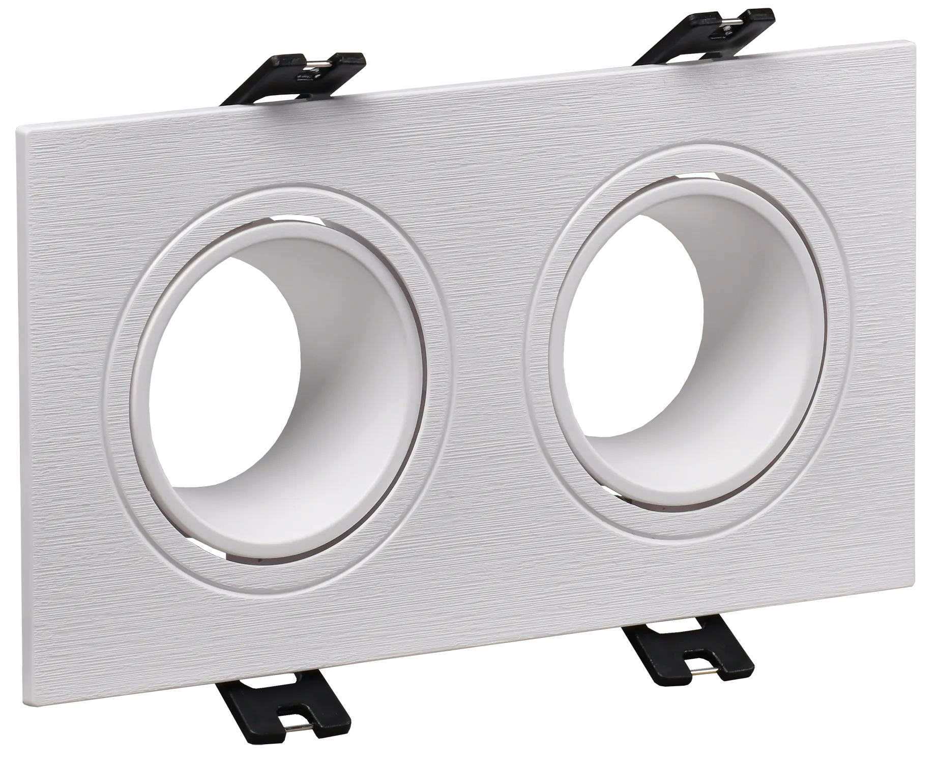 LIGHTING Светильник 4102 встраиваемый под лампу 2хMR16 квадрат пластиковый белый IEK