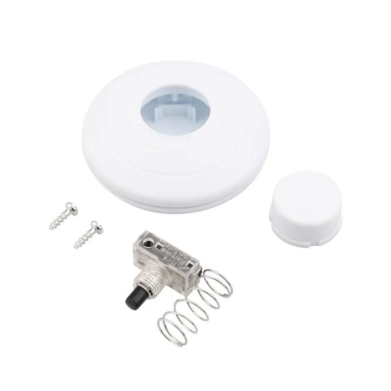 Выключатель-кнопка 250V 2А ON-OFF белый (напольный - для лампы) REXANT - Фото 2