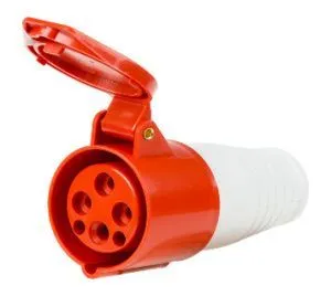 Розетка переносная 214 3Р+РЕ, 16А, 380В IP44 DEKRON 0908-0016