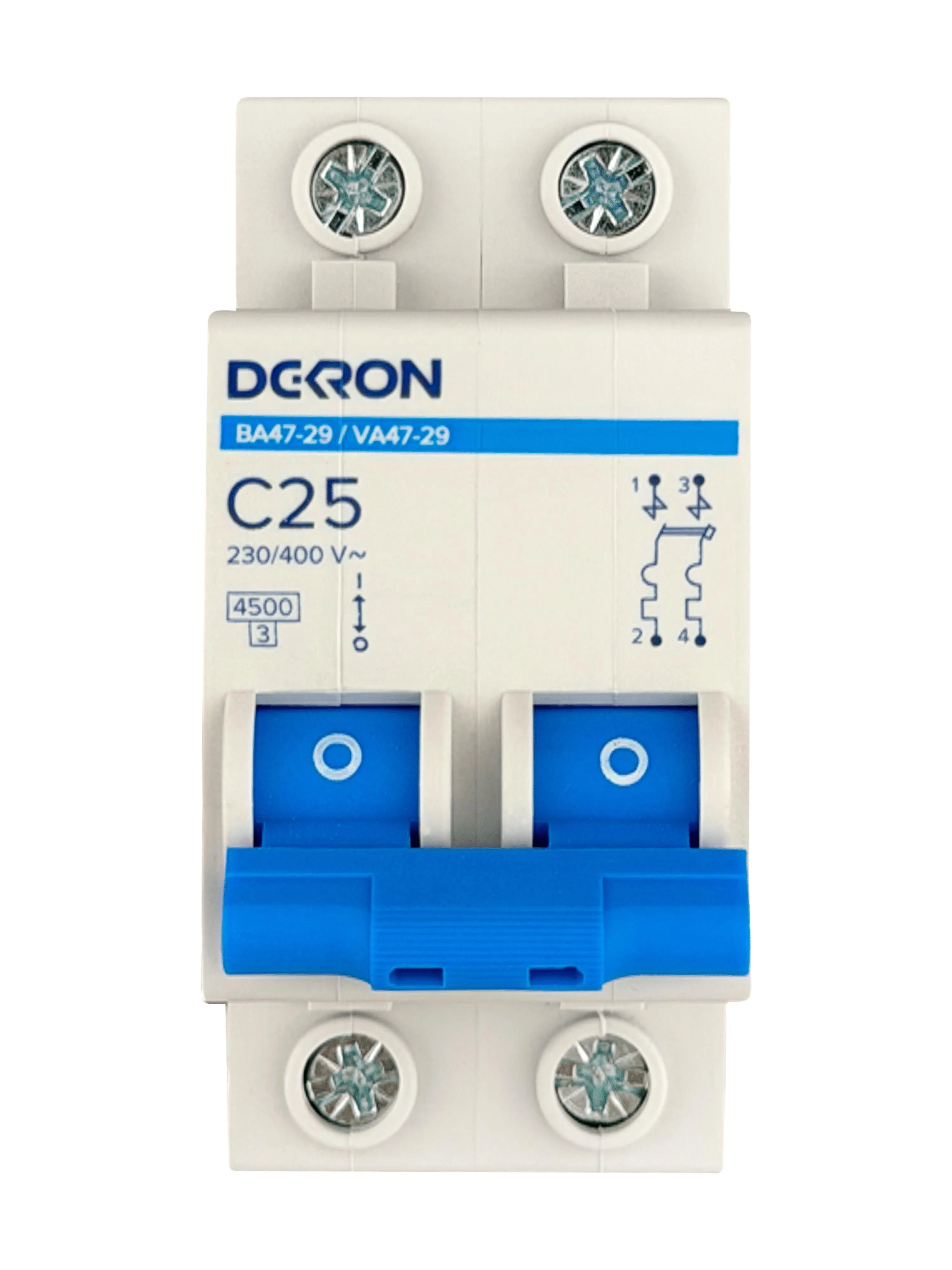 Автоматический выключатель ВА47-29 2P С25A 4,5кА