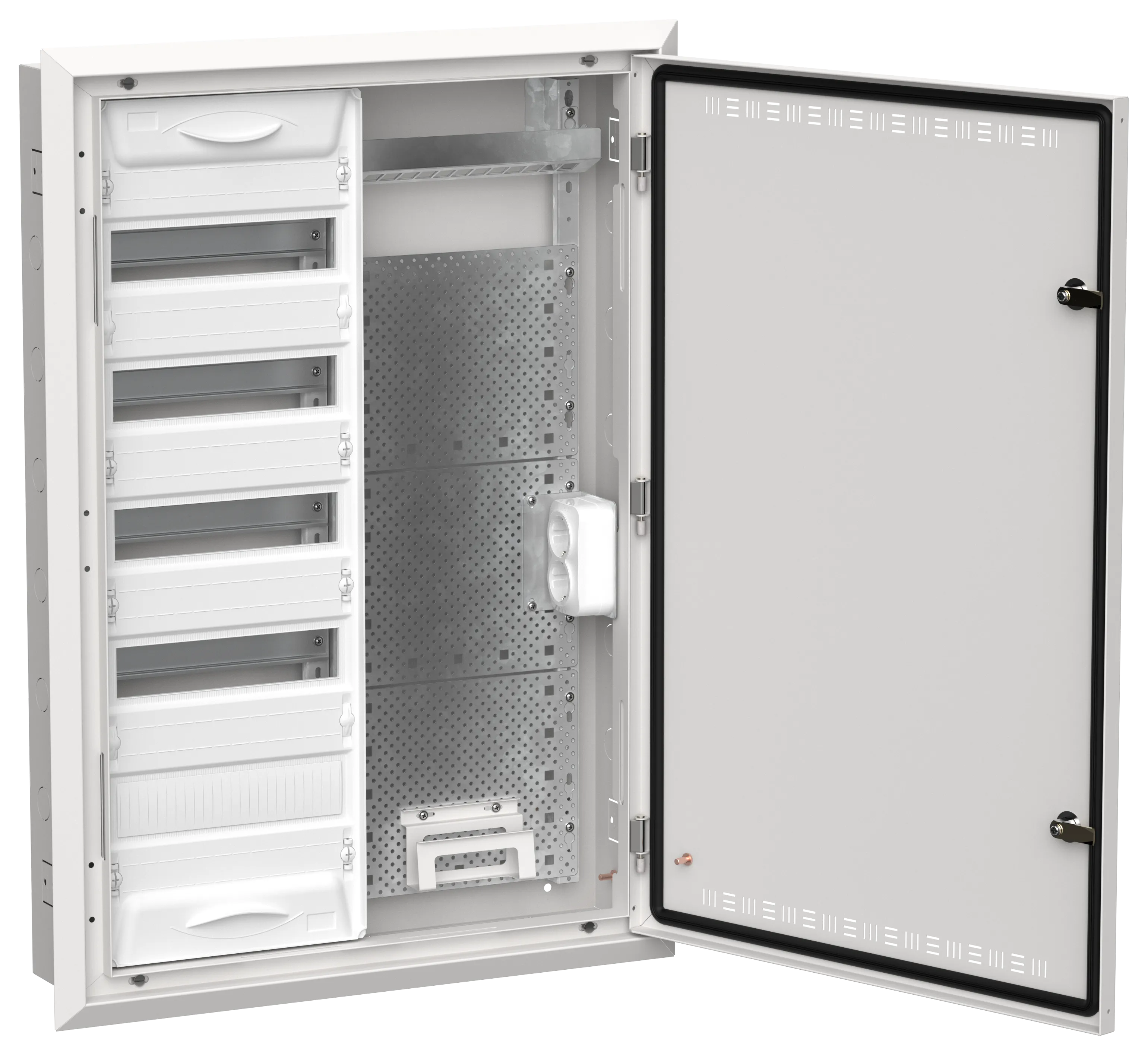 TITAN 5 Корпус комбинированный ЩРв-60 (2х60) 880х625х130мм IP30 белый IEK