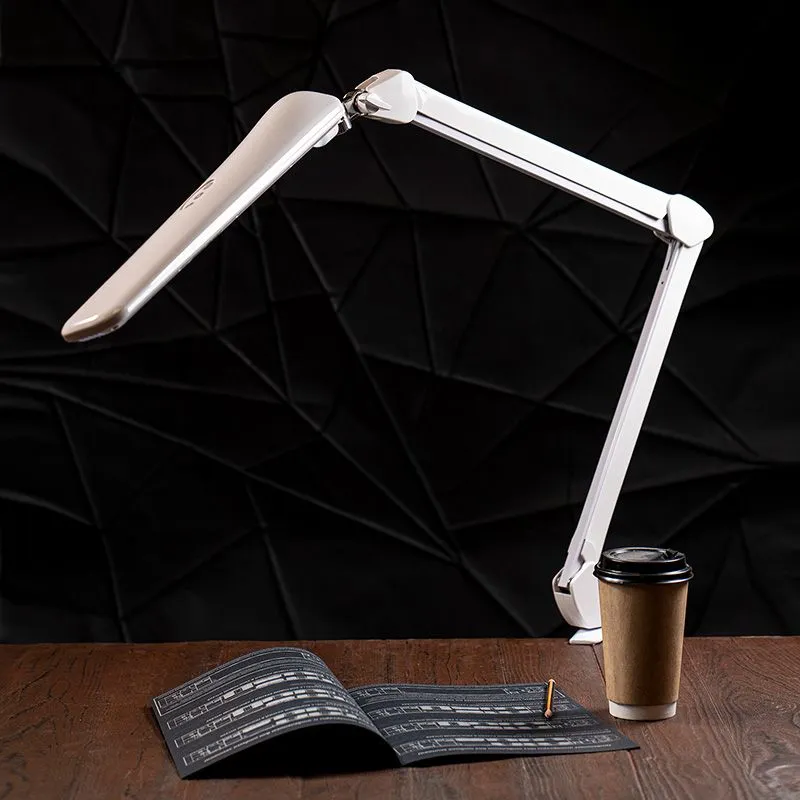 Лампа настольная бестеневая, струбцина, ECO light, 90 SMD LED, сенсорный диммер, белая REXANT - Фото 2