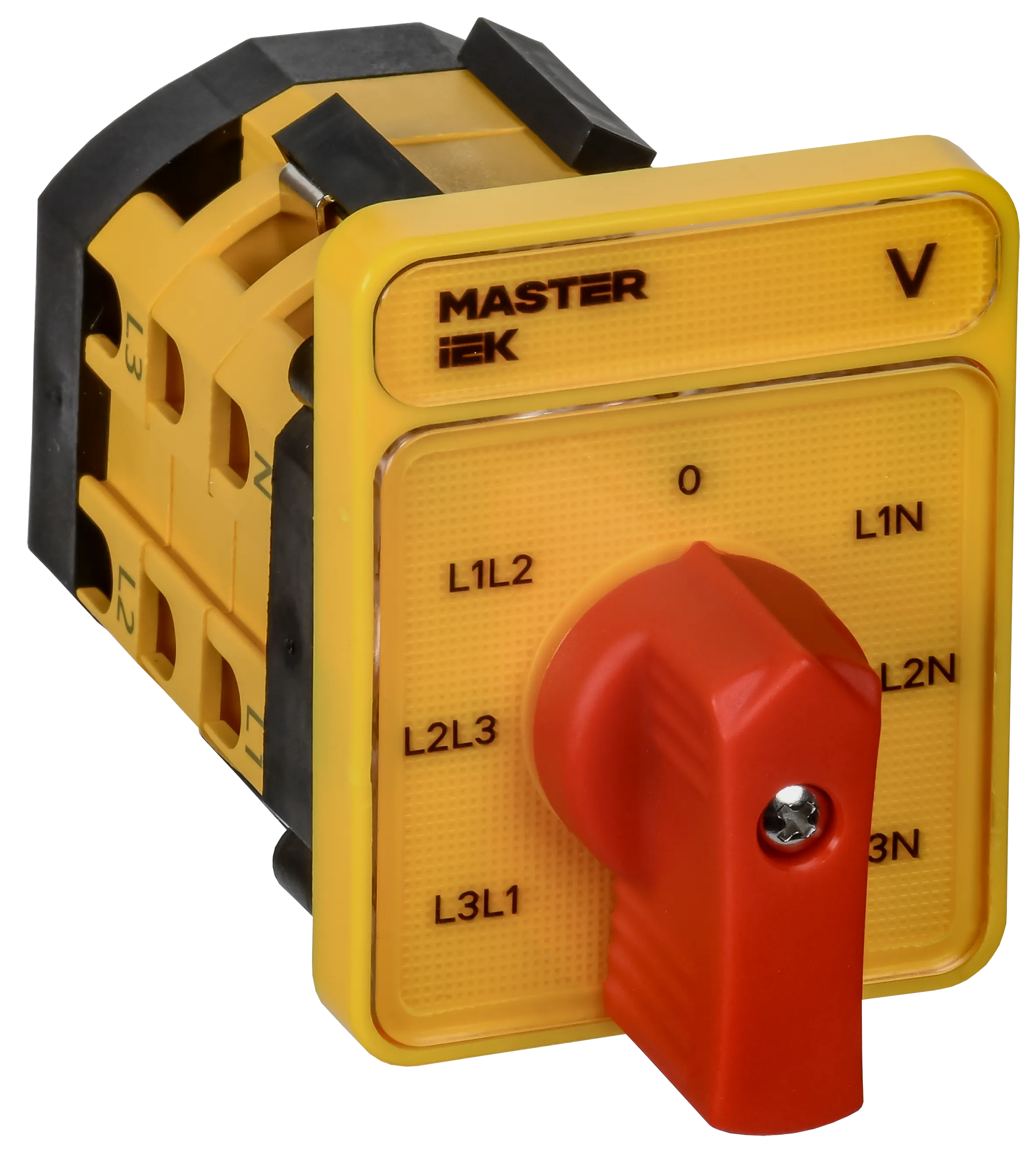 Переключатель кулачковый стандартная рукоятка 16А схема 66 IEK MI-CS10-016-066