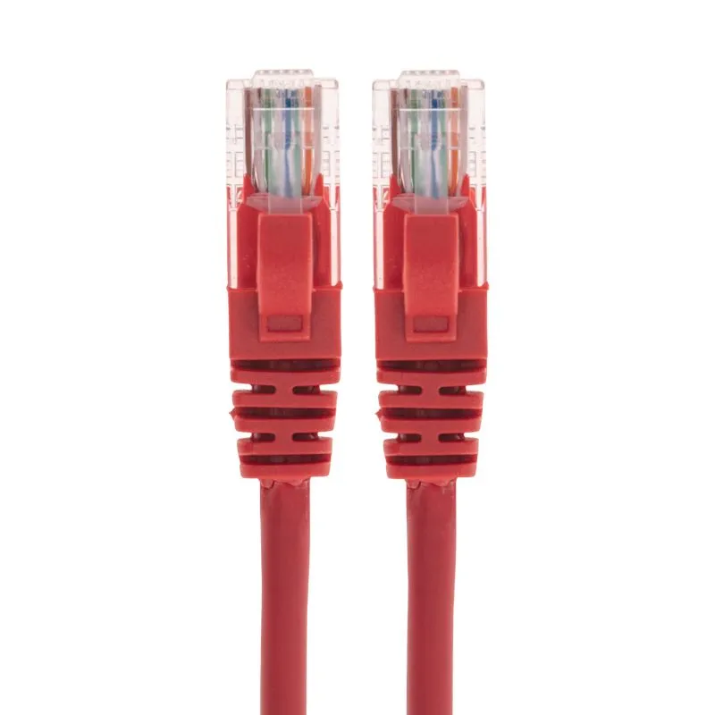 Патч-корд U/UTP, CAT 5e, RJ45-RJ45, 26AWG, LSZH, красный, 0,5м REXANT - Фото 2