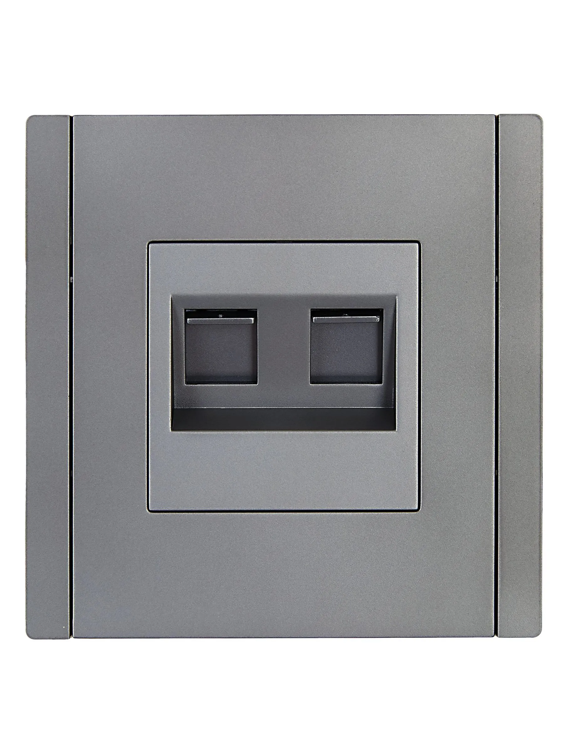 FORTE&PIANO Розетка компьютерная двойная RJ45 кат.6 FP534 сталь IEK - Фото 4