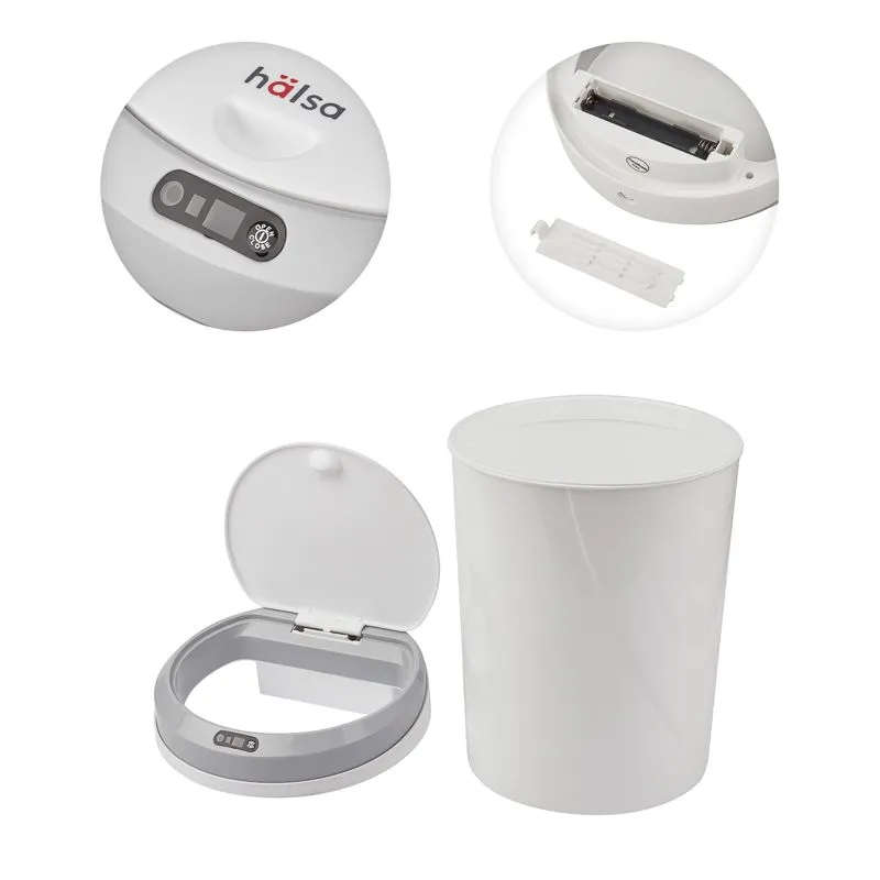 Мусорное ведро с датчиком движения круглое, 12л HALSA - Фото 3