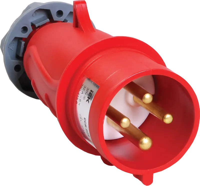 MAGNUM Вилка переносная ССИ-024 32А-6ч/380-415В 3P+PE IP44 IEK