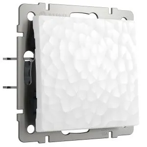 Выключатель одноклавишный (hammer белый) Werkel W1210001