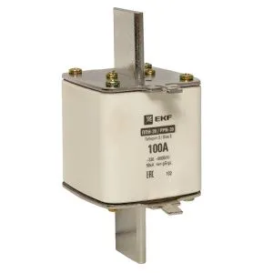 Плавкая вставка ППН-39 630/100А габарит 3 EKF fus-39/630/100