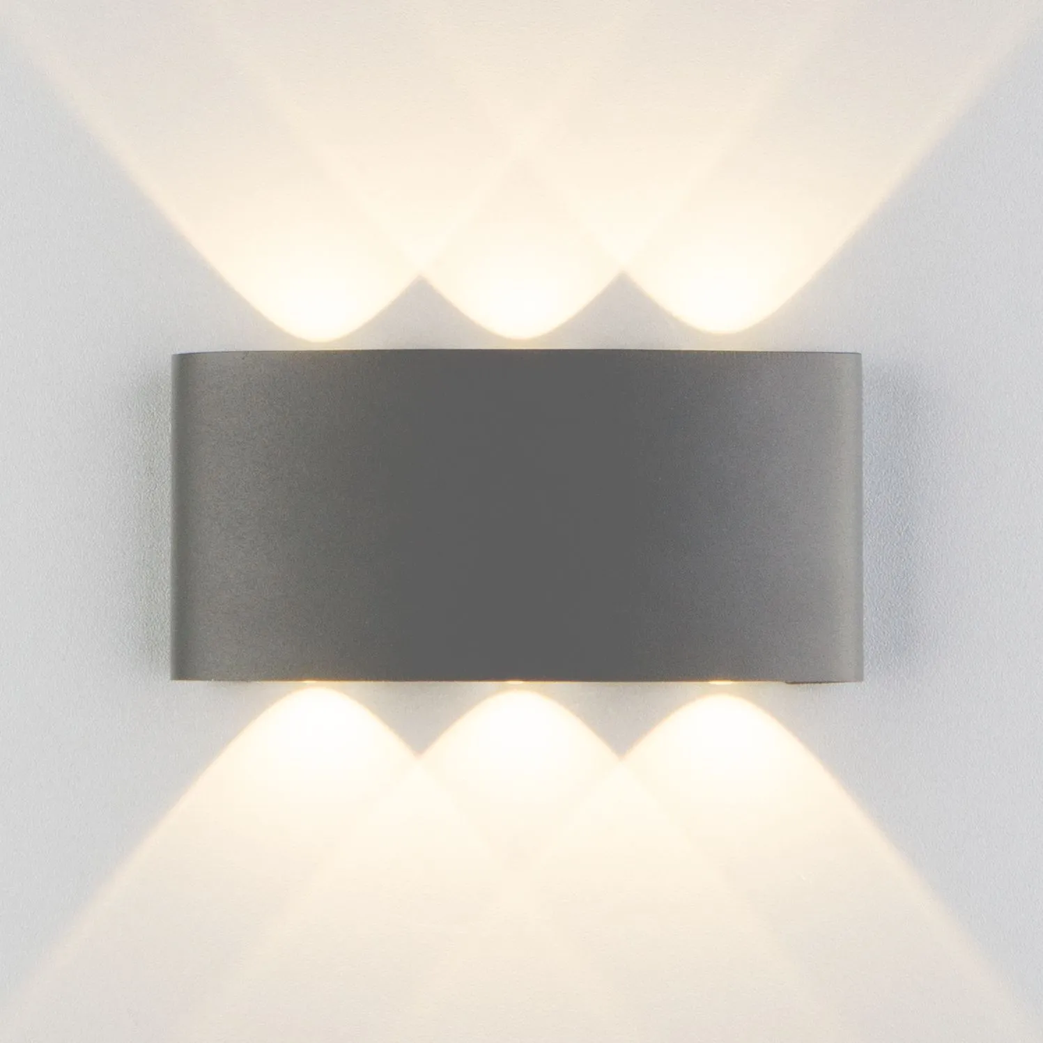 Светильник светодиодный уличный настенный Twinky trio серый 1551 TECHNO LED Elektrostandard - Фото 2