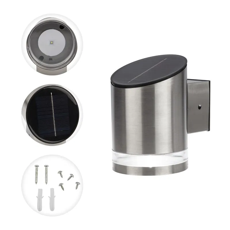 Светильник настенный 6500К, с солнечной панелью и аккумулятором LAMPER - Фото 3