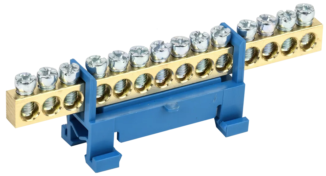 Шина N "ноль" на DIN-изоляторе типа "Стойка" ШНИ-6х9-14-С-С IEK