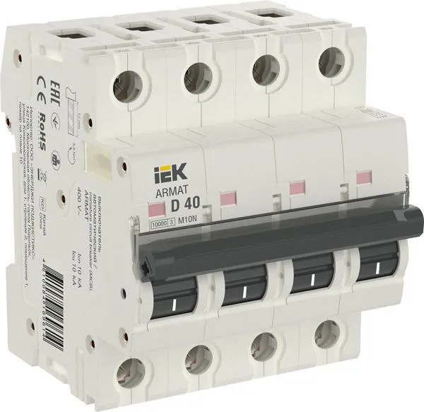 ARMAT Автоматический выключатель M10N 4P D 40А IEK AR-M10N-4-D040