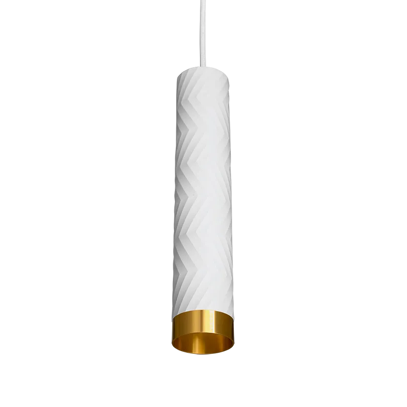 Подвесной светильник WOLTA WSL-GU10/P09WG IP20 под лампу GU10 Белый/золото LINEA D55x280 1/20 - Фото 5