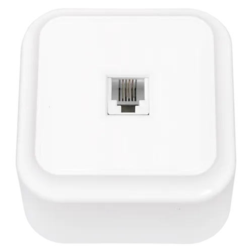 Розетка телефонная четырехконтактная открытой установки ТР4-017