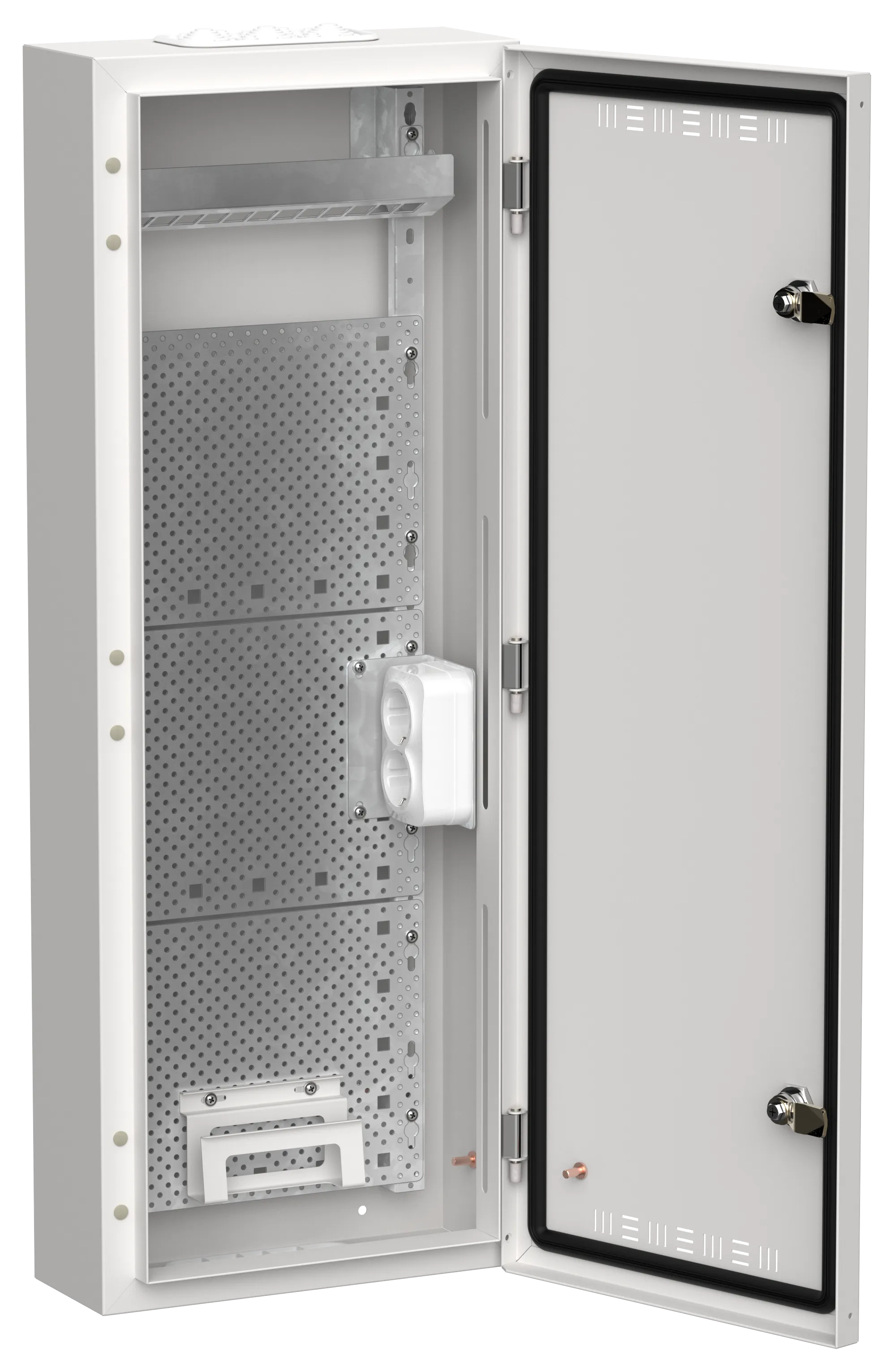 TITAN 5 Корпус мультимедиа ЩРн-60 (1х60) 835х310х140мм IP30 белый IEK