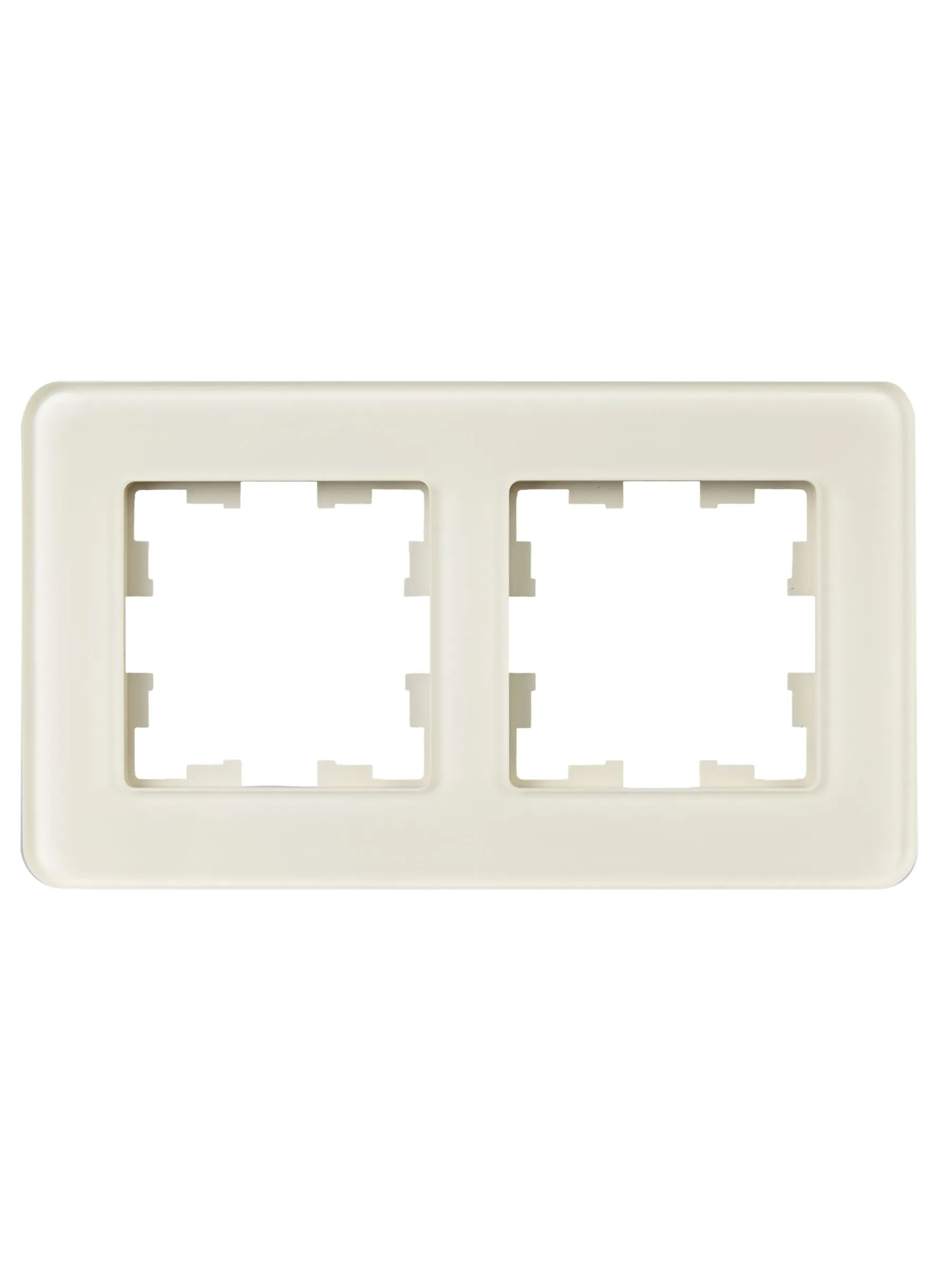 BRITE Рамка 2-местная РУ-2-2-Бр стекло песчаный RE IEK - Фото 5