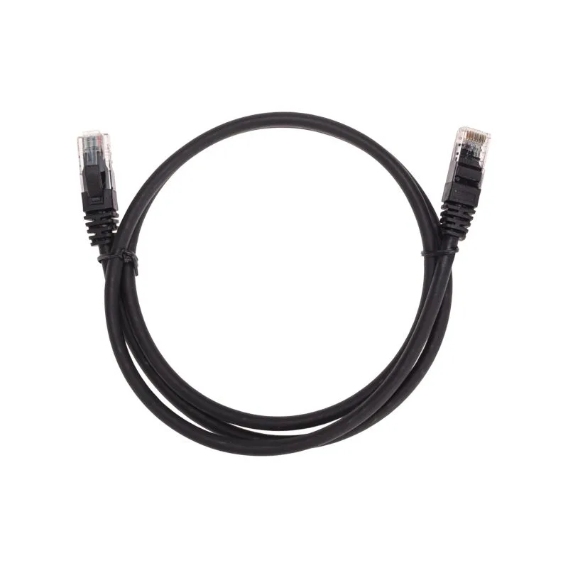 Патч-корд U/UTP, CAT 6, RJ45-RJ45, 26AWG, LSZH, черный, 1м REXANT 02-0292-1
