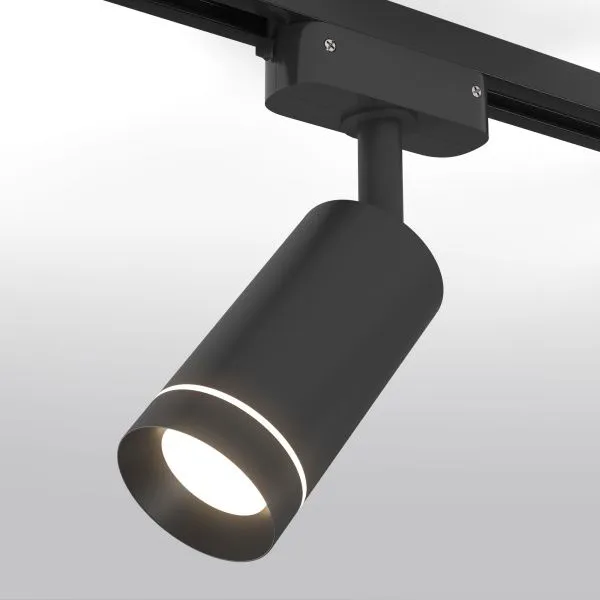 Светильник светодиодный трековый для однофазного шинопровода Glory Черный 7W 4200K LTB39 Elektrostan